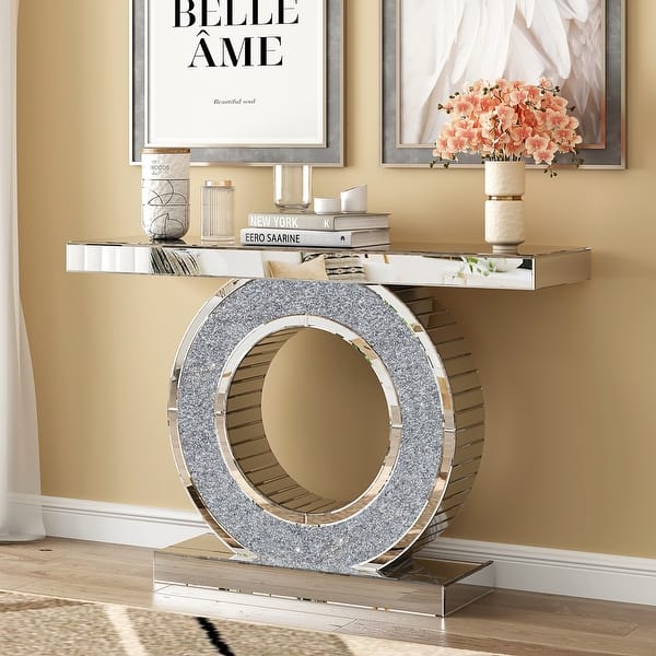 Glam Entry Console Table Mirror Accent Table - Bed Bath & Beyond - 38287316