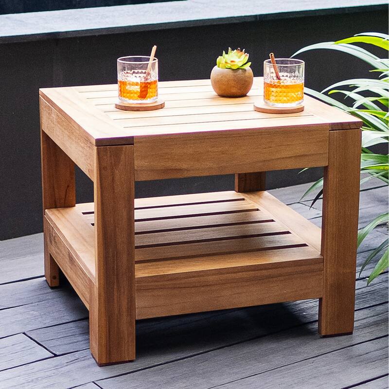 Cambridge Casual Carson 3-piece Teak Club Chair Outdoor Set with Cushion