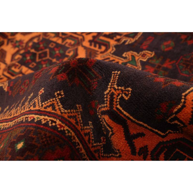 ECARPETGALLERY Hand-knotted Teimani Dark Navy Wool Rug - 3'8 x 6'4