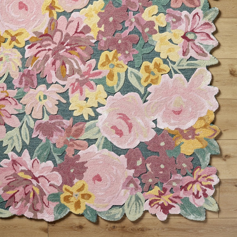 Marisela Coastal Floral and Botanical Area Rug