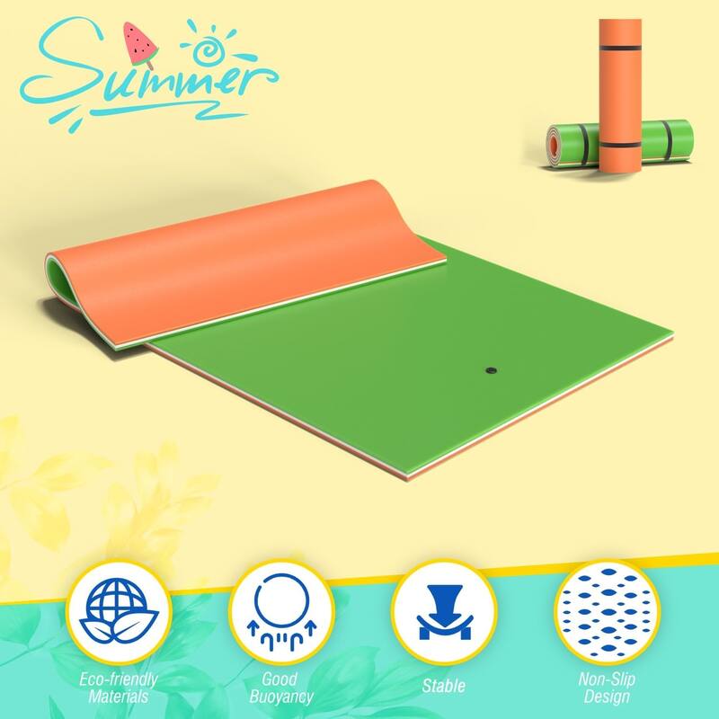 Lily Pad Floating Water Mat 3 Layer for Water Recreation and Relaxing