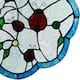 River of Goods Ladybugs on Flower River of Goods Multicolored Stained Glass Suncatcher Window Panel - 12" x 0.25" x 12"