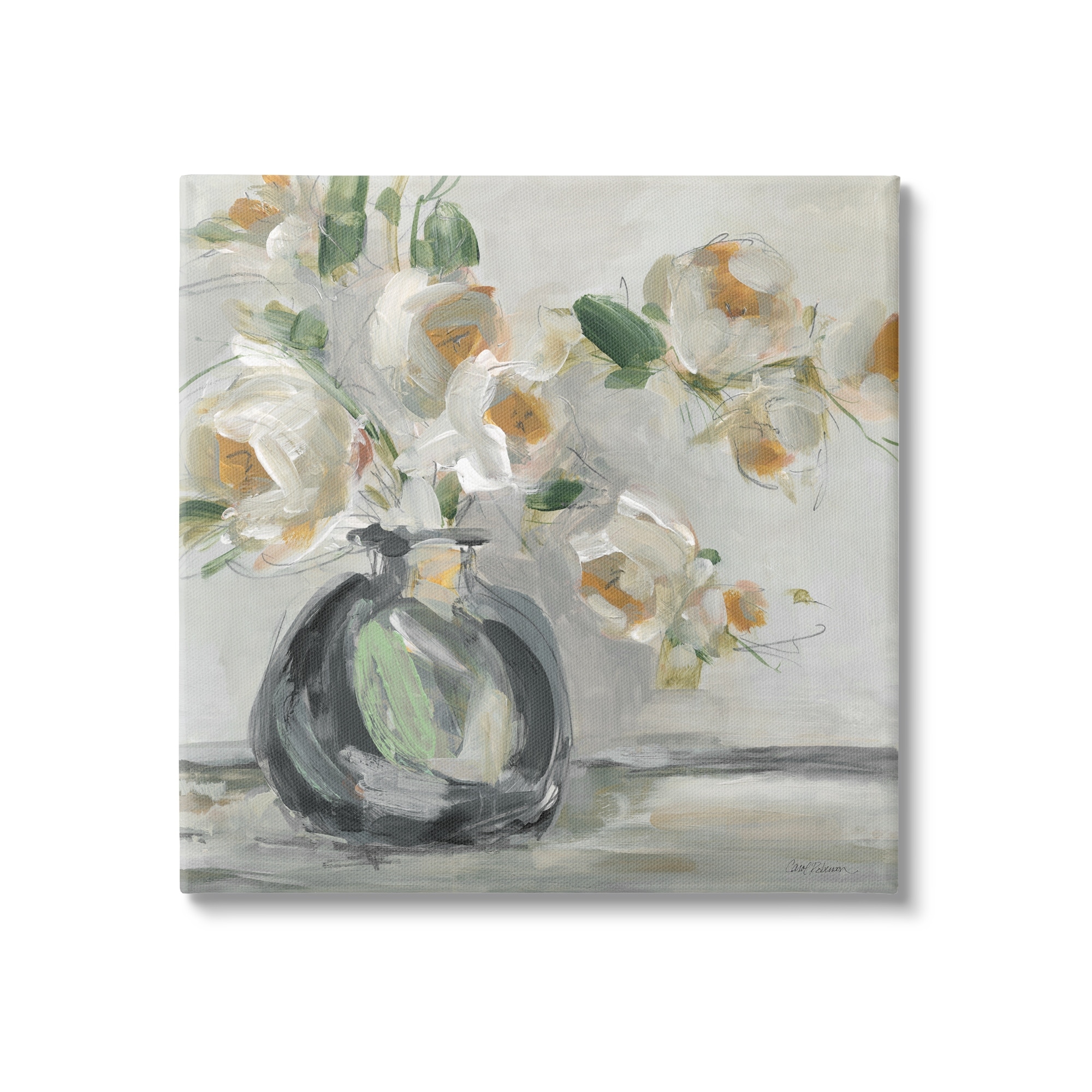 Stupell Abstract Flower Blossom Vase Canvas Wall Art by Carol Robinson