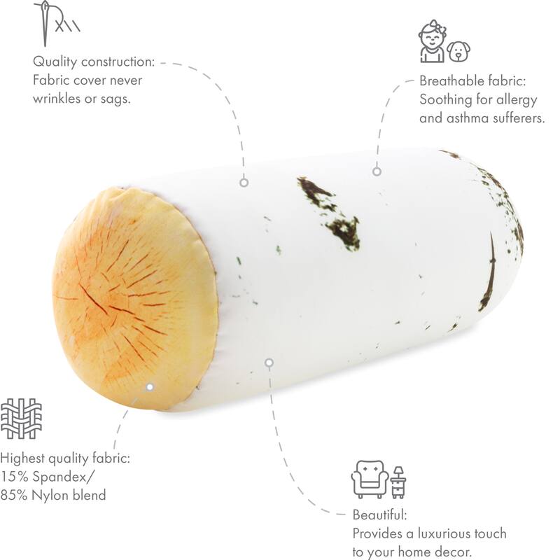 Log Cover Only - Body Pillowcase - Spandex/Nylon Blend for Silky Touch