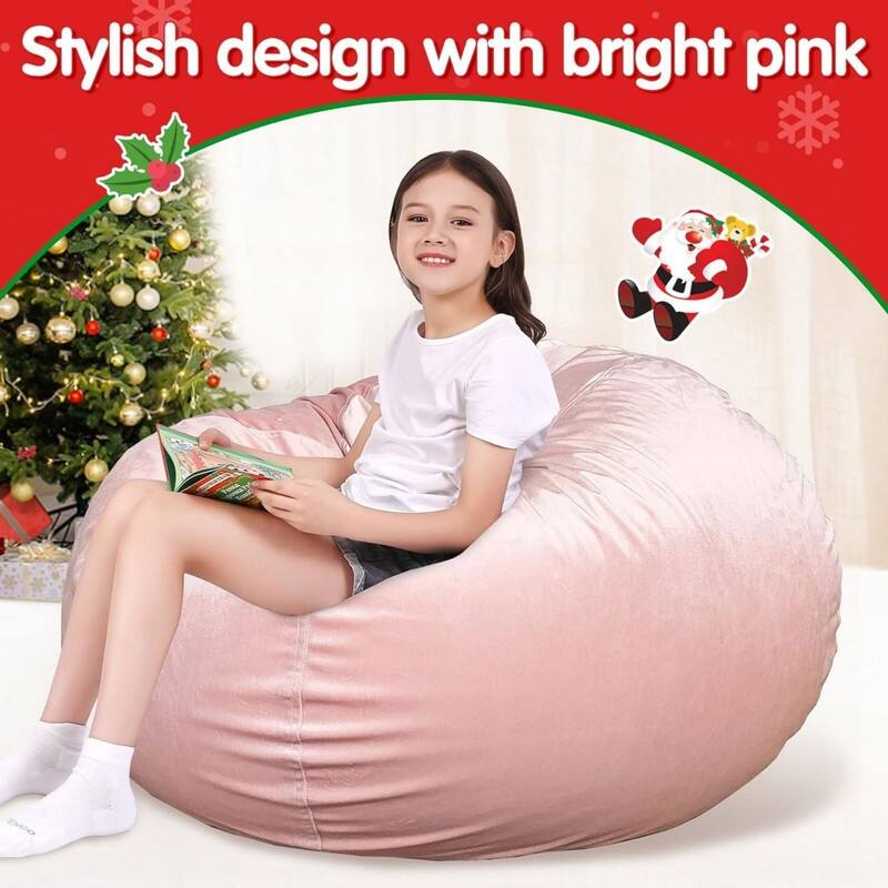 Velvet Bean Bag Chair Cover (No Beans) X-Large