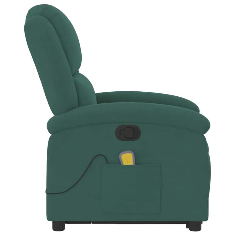 vidaXL Stand up Massage Recliner Chair Power Lift Wingback Armchair Velvet