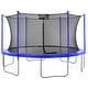 preview thumbnail 1 of 5, Machrus Upper Bounce 16 FT Round Outdoor Trampoline Set with Safety Net Enclosure System Kids