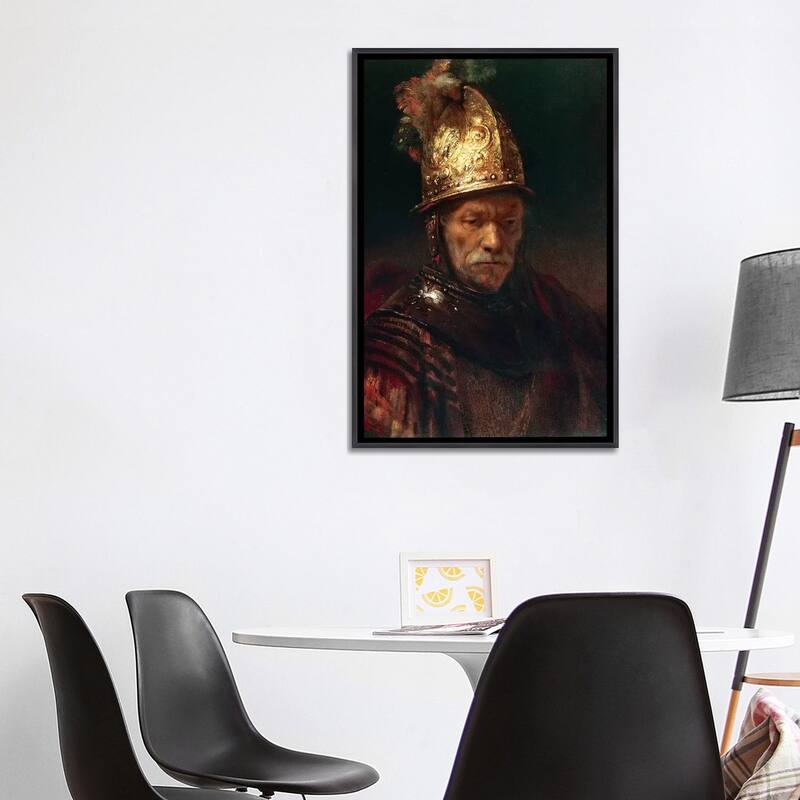 iCanvas "The Man With The Golden Helmet, 1650-55" by Rembrandt van Rijn Framed