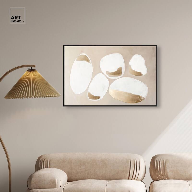Gilded Cairn II Canvas by Art Remedy