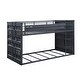 preview thumbnail 5 of 4, Twin Over Twin Size Metal Container Bunk Bed with Ladder and Safety Guardrail