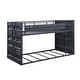 preview thumbnail 2 of 4, Twin Size Metal Container Bunk Bed with Integrated Guardrail
