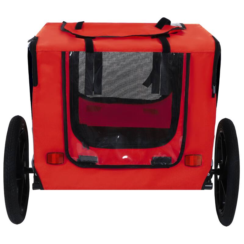Pet Bike Trailer Dog Cart for Bicycle,Suitable for Small and Medium Pets, Easy Folding Cart Frame, Non-Slip Floor