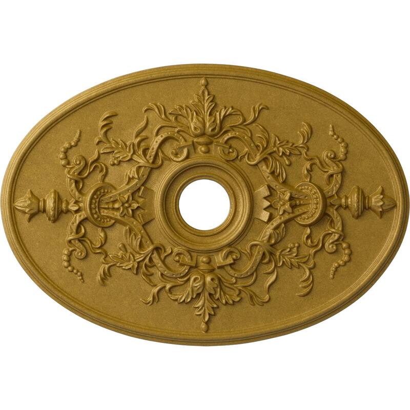 30 3/4"W x 21/14"H x 3 7/8"ID x 1 5/8"P Alexa Ceiling Medallion