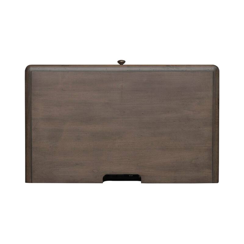 Ivy Hollow Weathered Linen 3-Drawer Night Stand with Charging Station