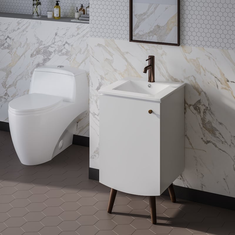 Swiss Madison SM-BV650 Manoir 18" Free Standing Single Basin Vanity