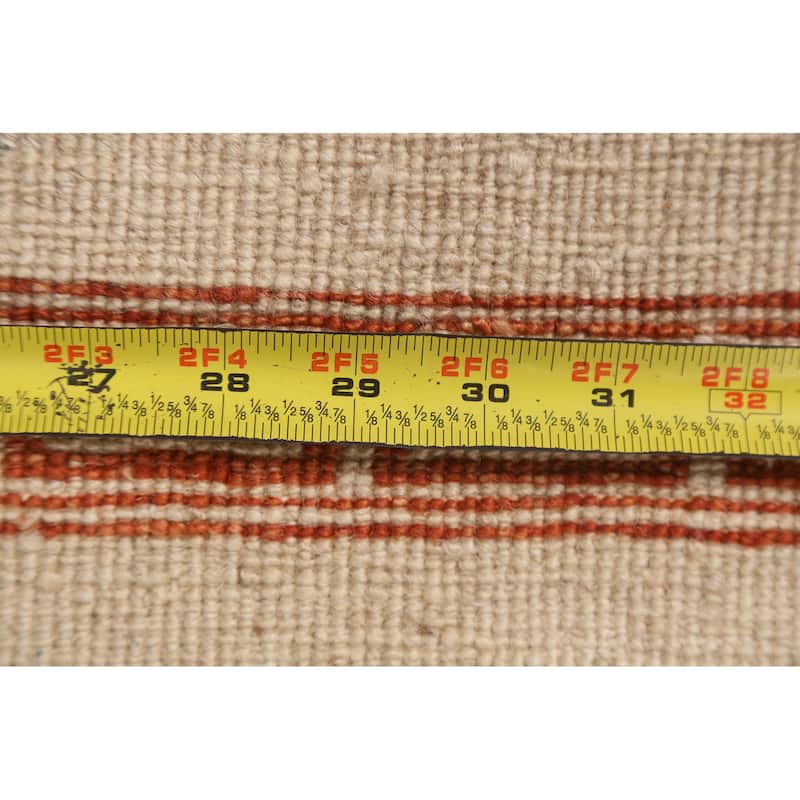 Geometric Bordered Gabbeh Kashkoli Oriental Area Rug Wool Hand-knotted - 3'3" x 5'0"