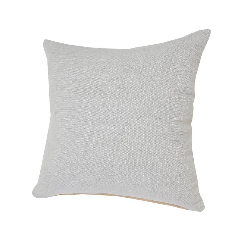 Sevita Soft Gray Solid Throw Pillow
