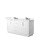 Option White, Nickel Trim, White Quartz Top