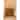 Artisan Furniture Solid Wood Louvre Bedside Unit, Brown, 2 drawers