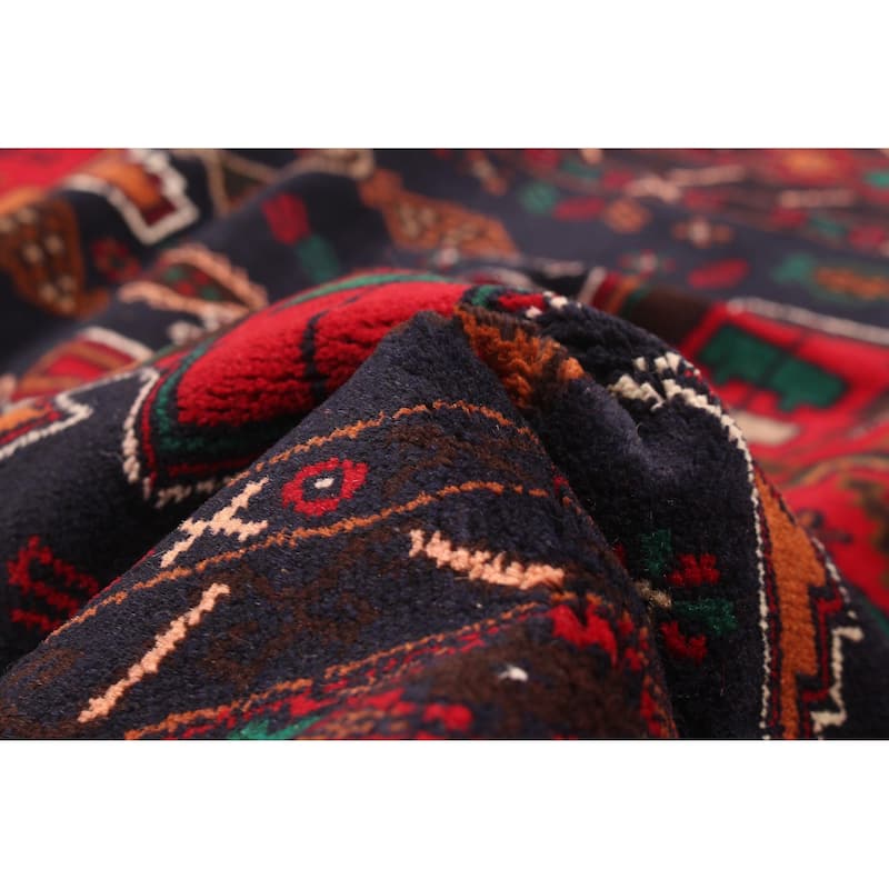 ECARPETGALLERY Hand-knotted Teimani Navy Wool Rug - 3'7 x 6'4