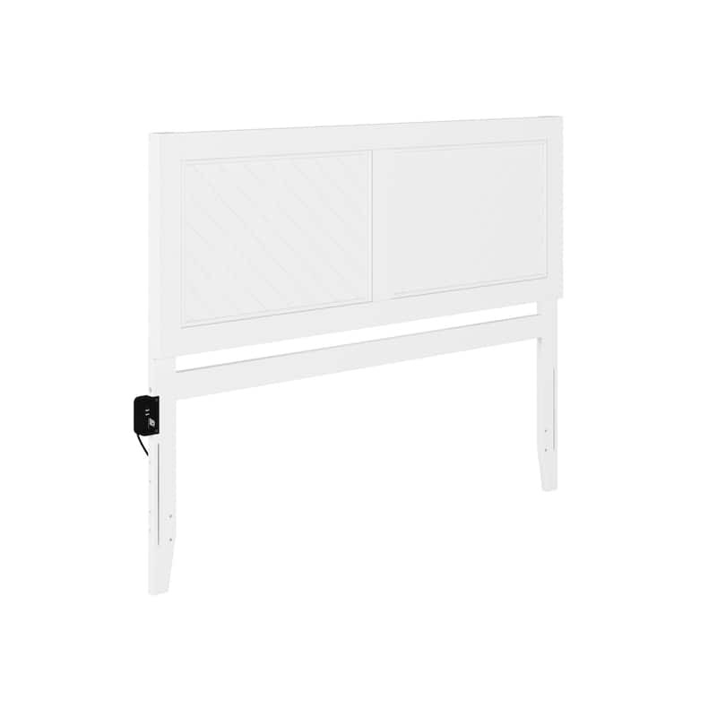 Rustic Solid Wood Farmhouse Queen Headboard in White with Timeless Country Charm and Sturdy Construction
