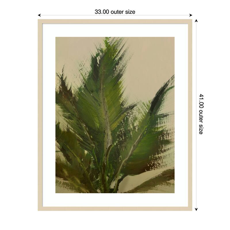 Verdant Strokes by Dan Hobday Wood Framed Wall Art Print