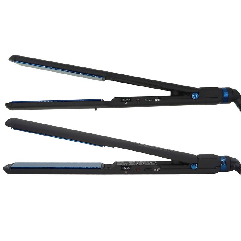 BaByliss Pro LIMITED EDITON Nano Titanium Ultra-Thin 1" Flat Iron + LIMITED EDITON Nano Titanium 1-1/2" Ultra-Thin Flat Iron - Black
