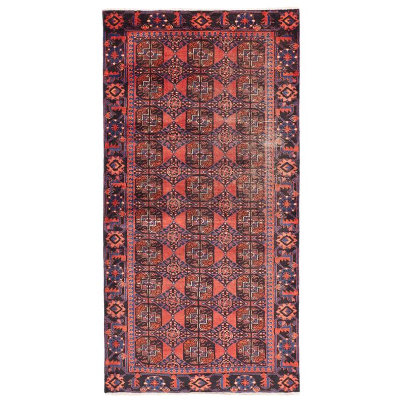 ECARPETGALLERY Hand-knotted Antalya Vintage Red Wool Rug - 3'11 x 7'9