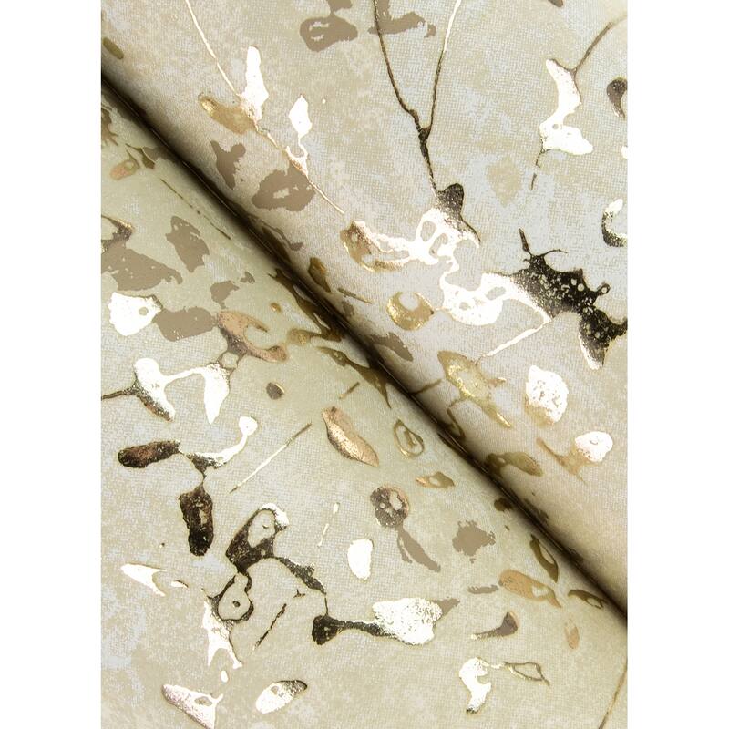 A-Street Prints Arian Gold Inkburst Wallpaper