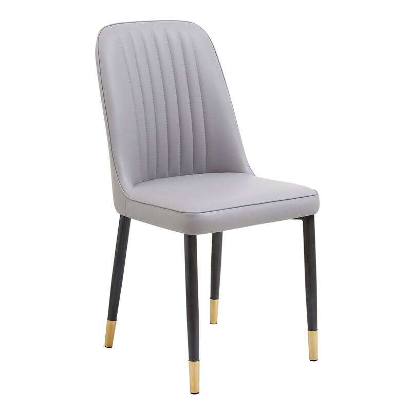 Modern Kitchen Dining Chairs with Thick Cushions, for Dining Rooms, Kitchens and Living Rooms, Set of 2, Gray