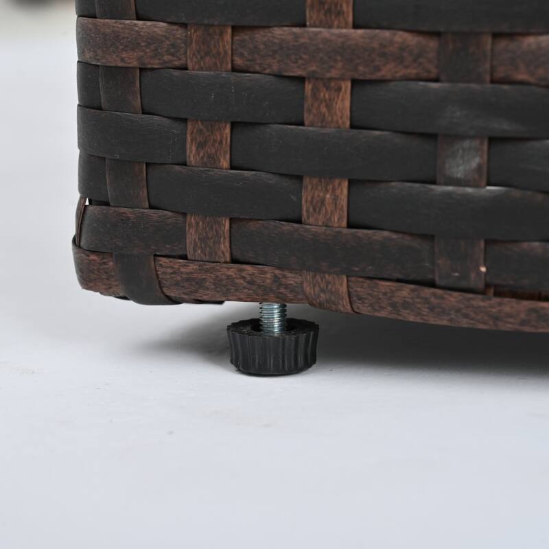 Outdoor Wicker Weaving Conversation Combo Set of 5