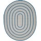 preview thumbnail 55 of 57, SAFAVIEH Handmade Braided Levina Country Rug 8' x 10' Oval - Ivory/Blue - Oval