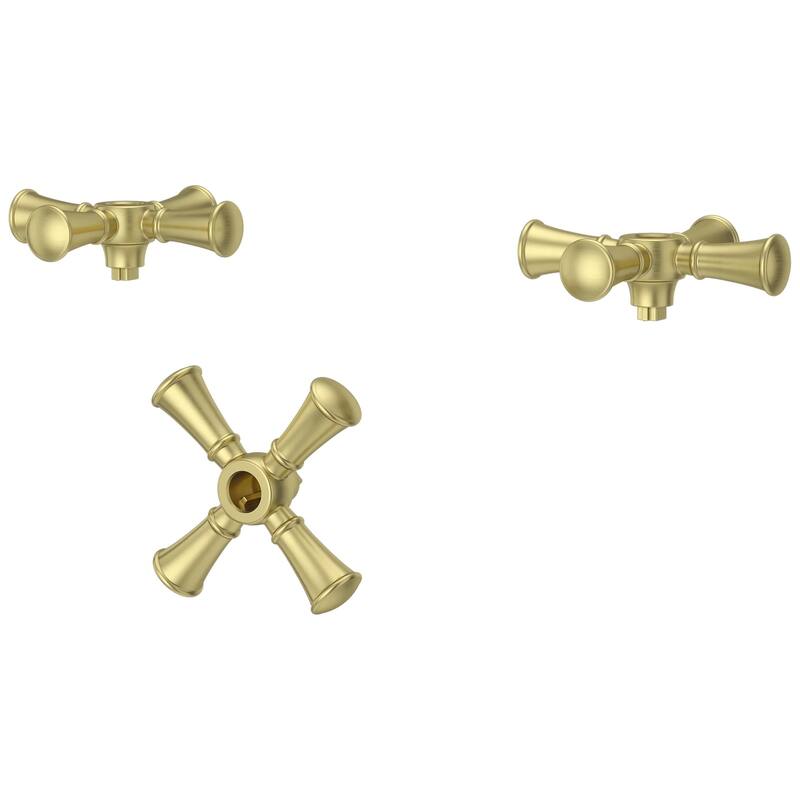 Pfister Tisbury Tub Filler Cross Handles - Brushed Gold