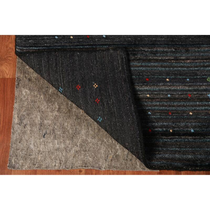 Gabbeh Indian Area Rug Handmade Bedroom Silk Carpet - 7'9" x 9'11"