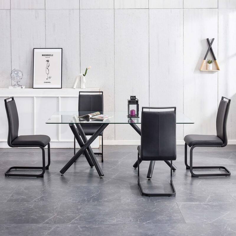 High Back Dining Chairs,Upholstered Side Chair(Set of 4)