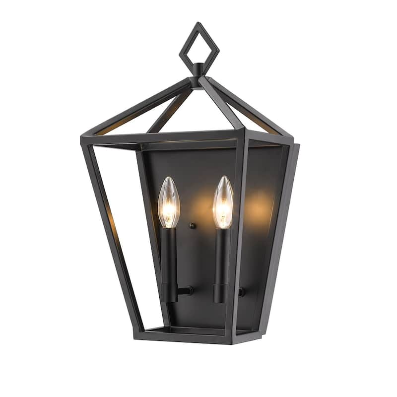 Millennium Lighting Arnold 2 Light 10" Wide Bathroom Sconce - Matte Black