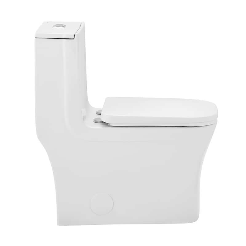 Bastille One-Piece Square Toilet, 14" Rough-In 1.1/1.6 Gpf - 27.15" x 14.75" 29.15"