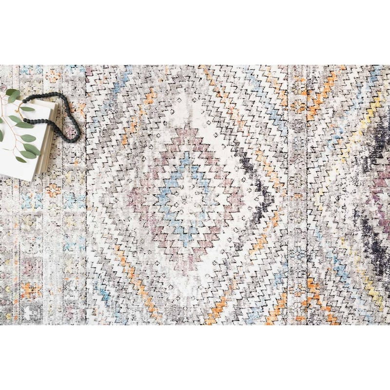 Alexander Home Adrian Tribal Inspired Distressed Area Rug