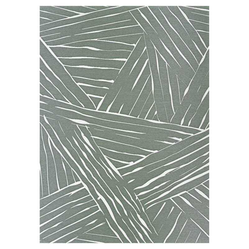 Dream Decor Rugs Gelato Bordeaux Indoor Outdoor Area Rug - 4' x 5'10" - Green/ Ivory