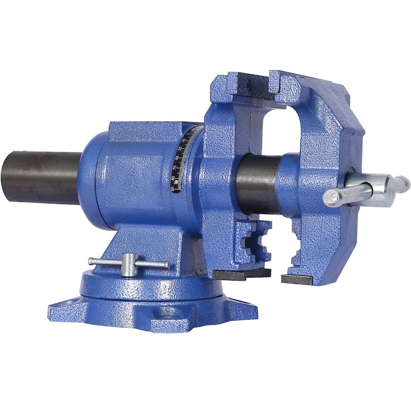 5" Multi-jaw Rotating Bench Vise ,Multipurpose Vise Bench,360-Degree Rotation Clamp on Vise with Swivel Base and Head