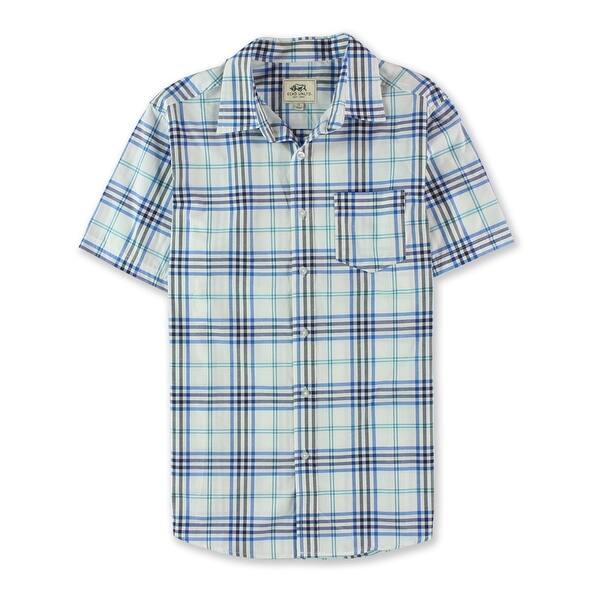 Shop Ecko Unltd Mens Plaid Cvc Injection Button Up Shirt