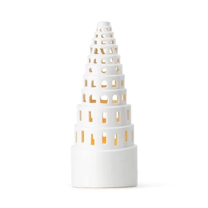 Kähler Urbania Lighthouse High Tower, White - H: 8.9"