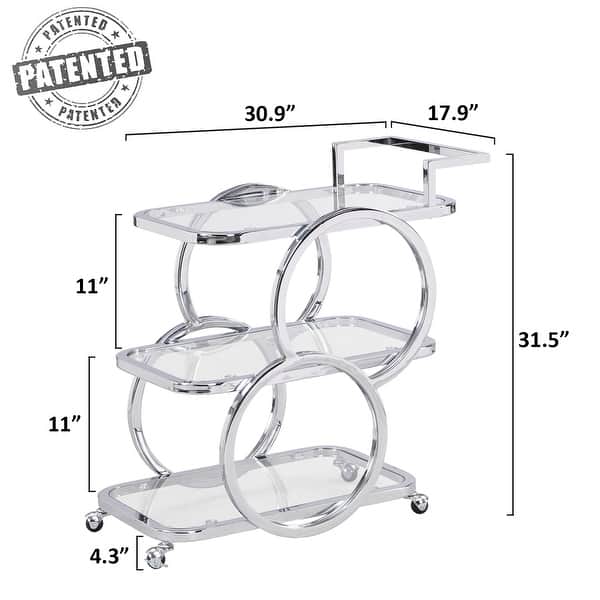 Metal Bar Cart Silver Bar Carts for the Home Bed Bath & Beyond 36148263