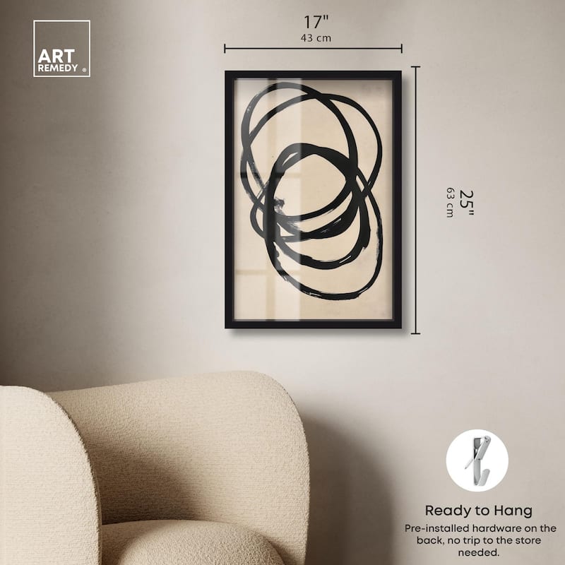 Beige Black II Shadowbox by Art Remedy