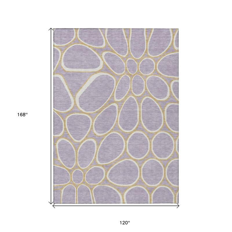 HomeRoots Abstract Transitional Rectangle Outdoor Rug
