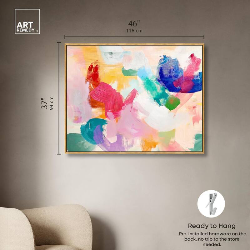 Pastel Riot I Colorful Canvas by Art Remedy