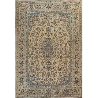 Vintage Traditional Floral Kashmar Persian Wool Area Rug Hand-knotted ...