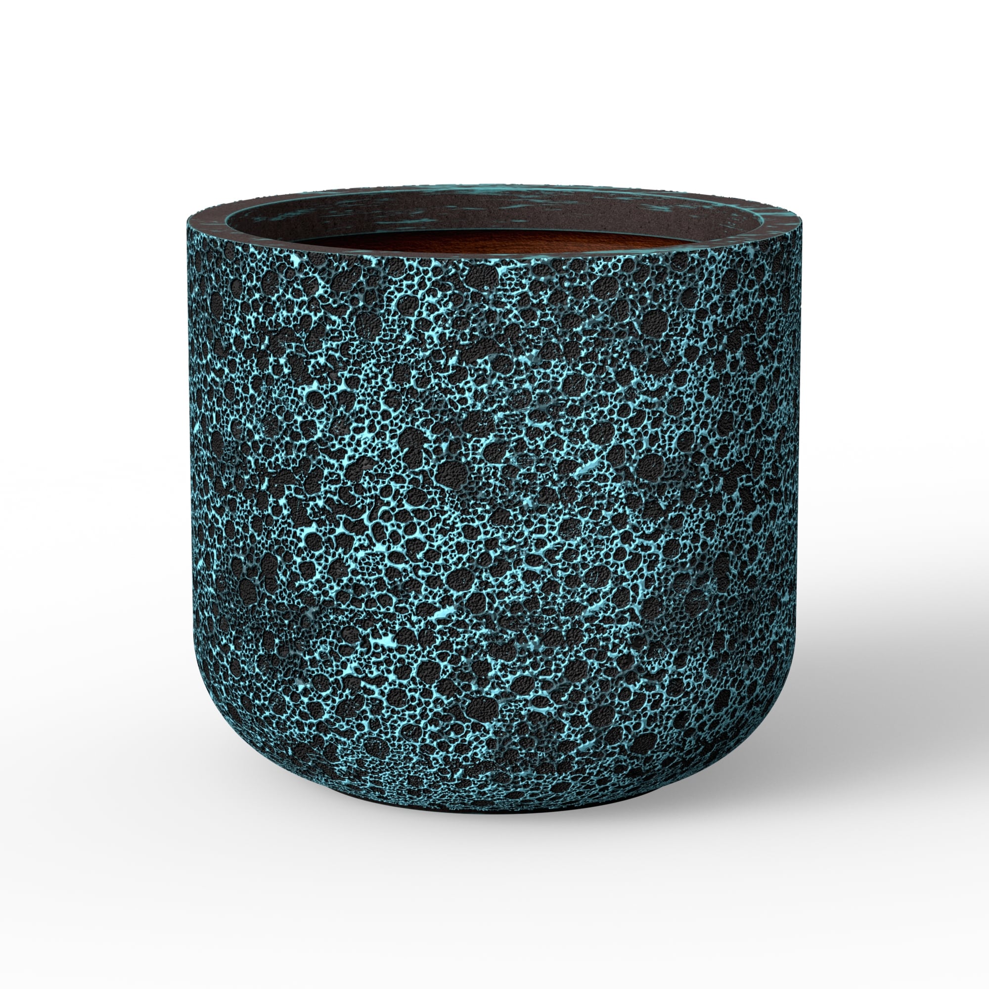 Concrete Round Cylindrical Planter / Pot with Drainage Holes