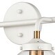 preview thumbnail 6 of 11, Boudreaux 15'' Wide 2-Light Vanity Light - Matte White