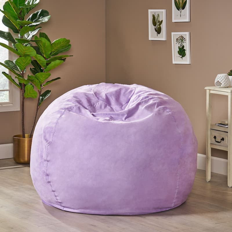 Madison Faux Suede 5-foot Beanbag Chair by Christopher Knight Home